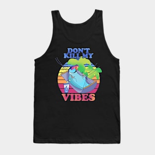 don't kill my vibes - blue indian ringneck Tank Top